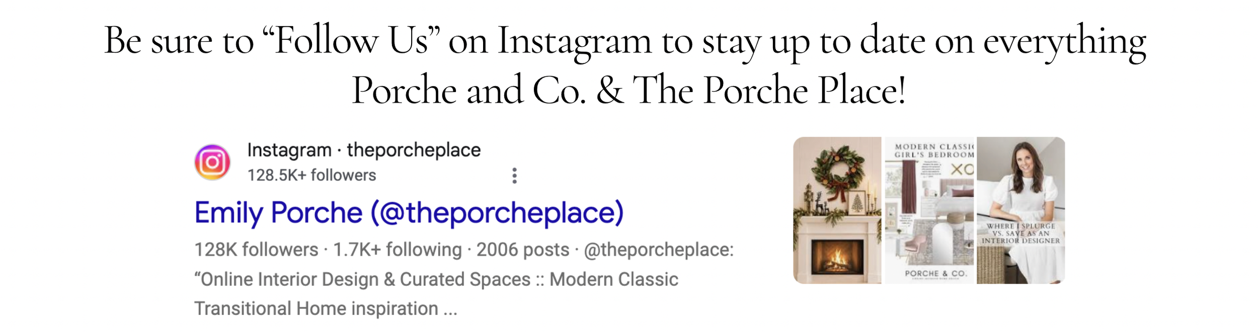 Instagram call out to follow