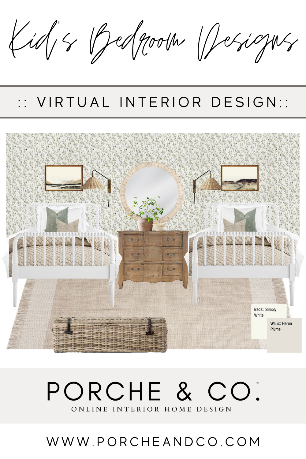 Designs of the Week :: Modern Classic Kid's Bedroom Designs — Porche & Co.