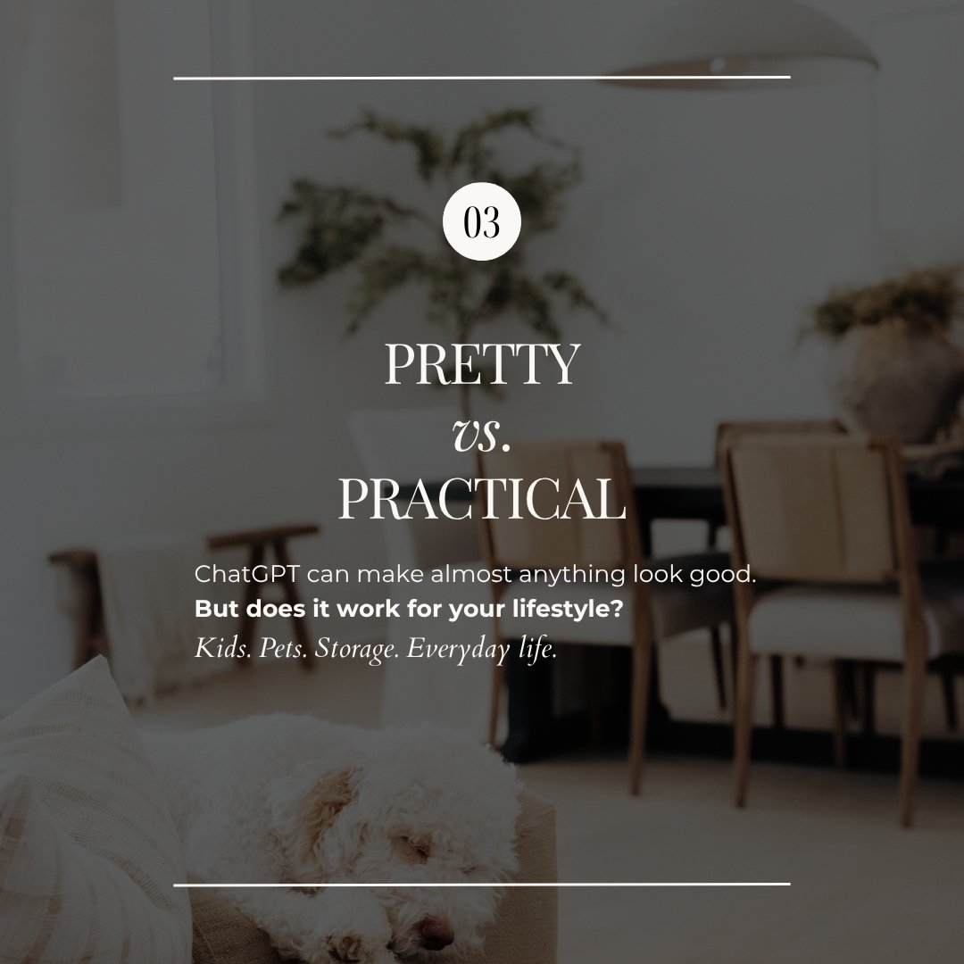 reason number 3 not to use chatgpt for design - pretty vs. practical