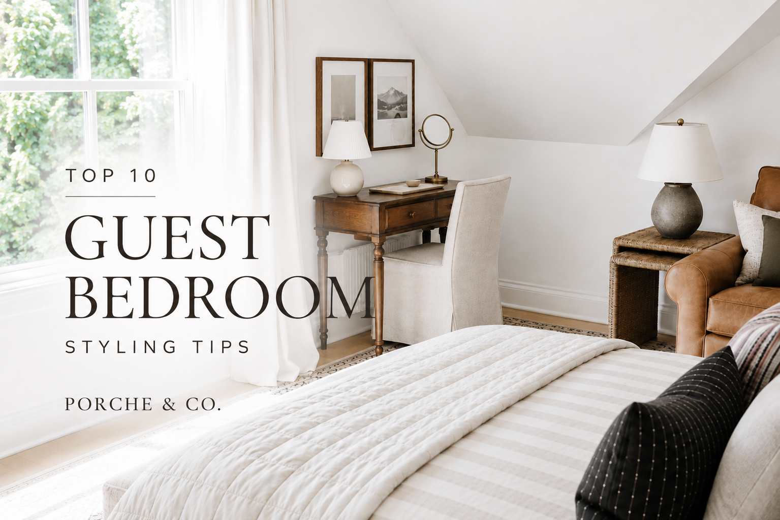 guest bedroom design styling cover photo