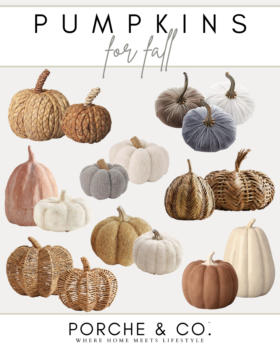 Fall Decor Must Haves :: Our Favorite Fall Picks for Your Home — Porche &  Co.