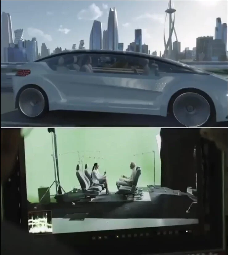 Autonomous Car Behind the Scenes Shot