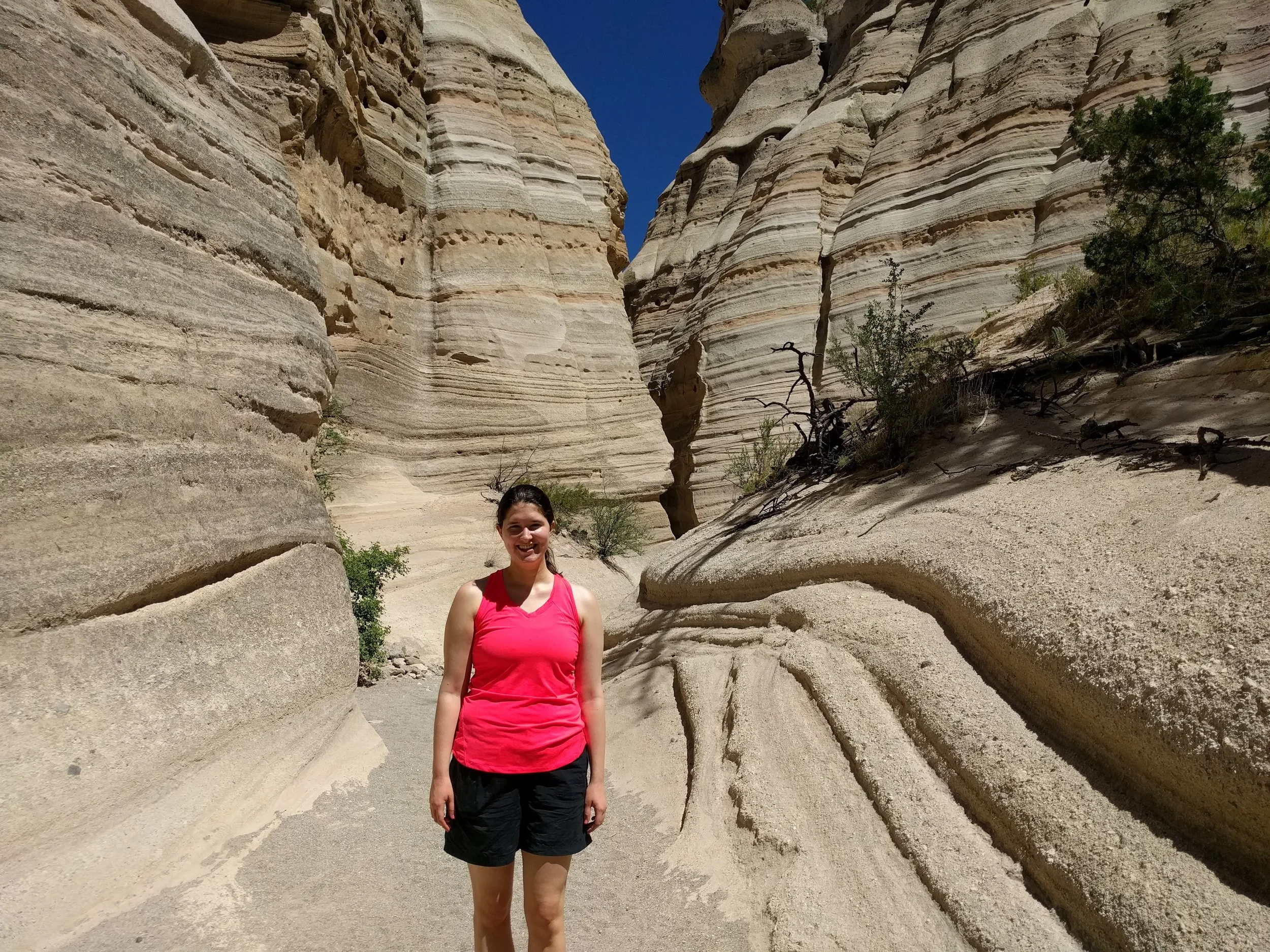 Hiking at Tent Rocks, New Mexico