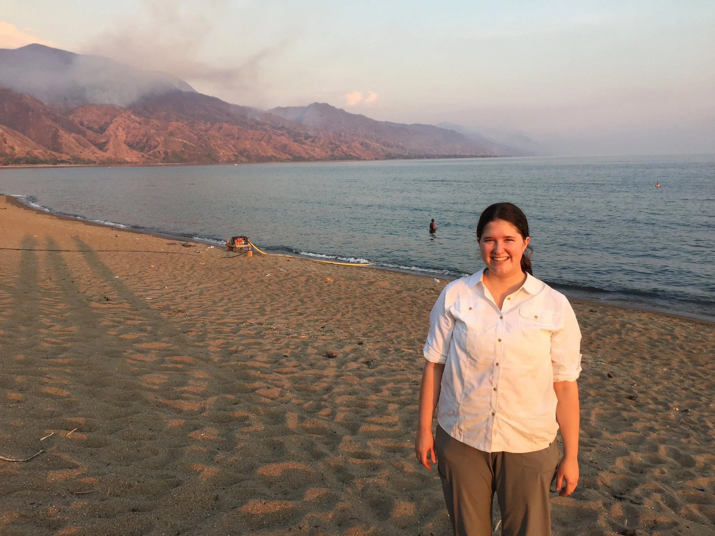 On the shore of Lake Malawi in Matema, Tanzania