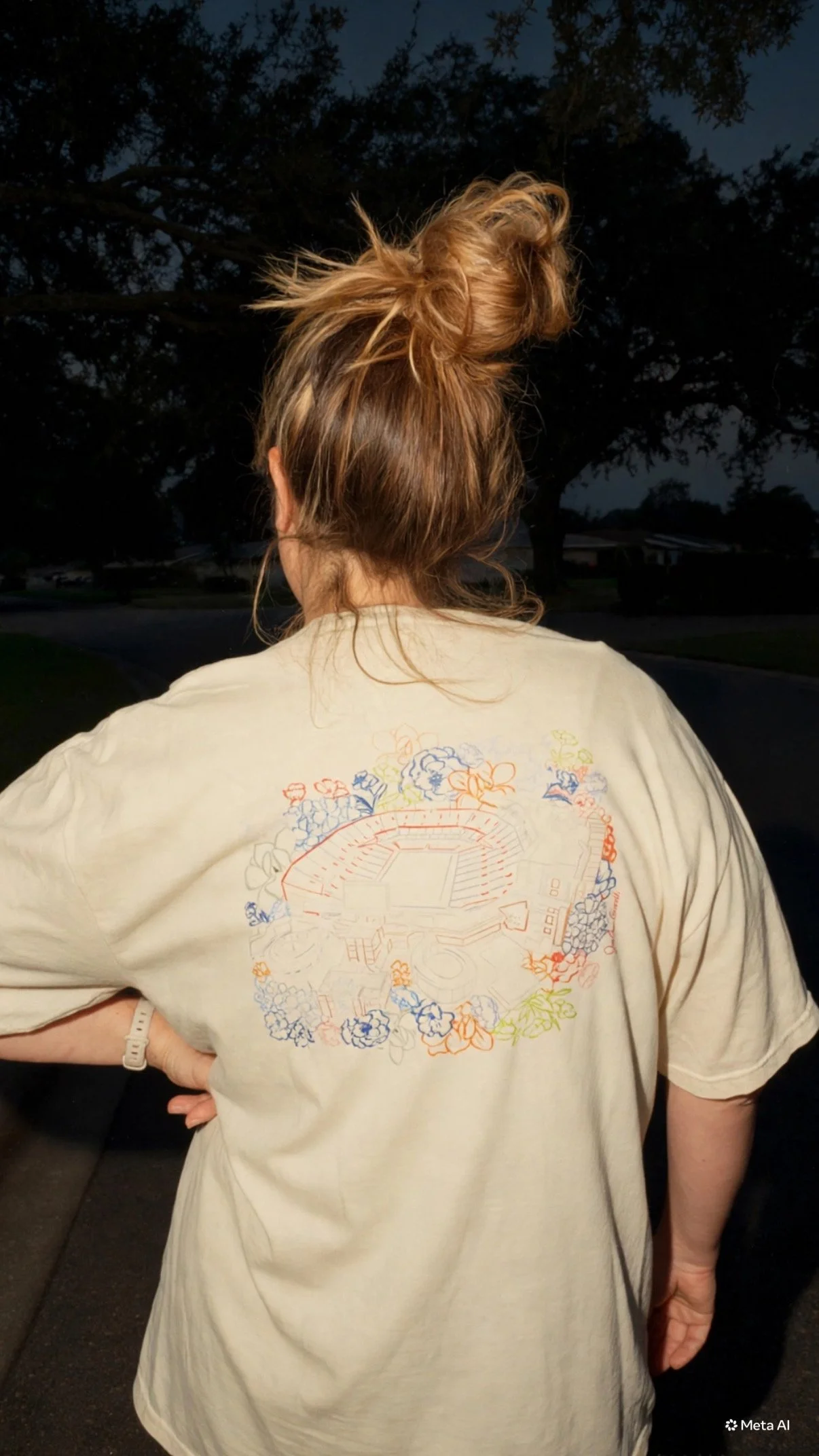 university of floral tee