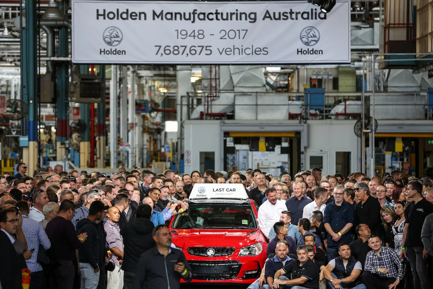 The final day at Holden's Elizabeth plant was a carefully managed and staged event for employees only - it was a celebration of Holden's people, heritage and product. #pride