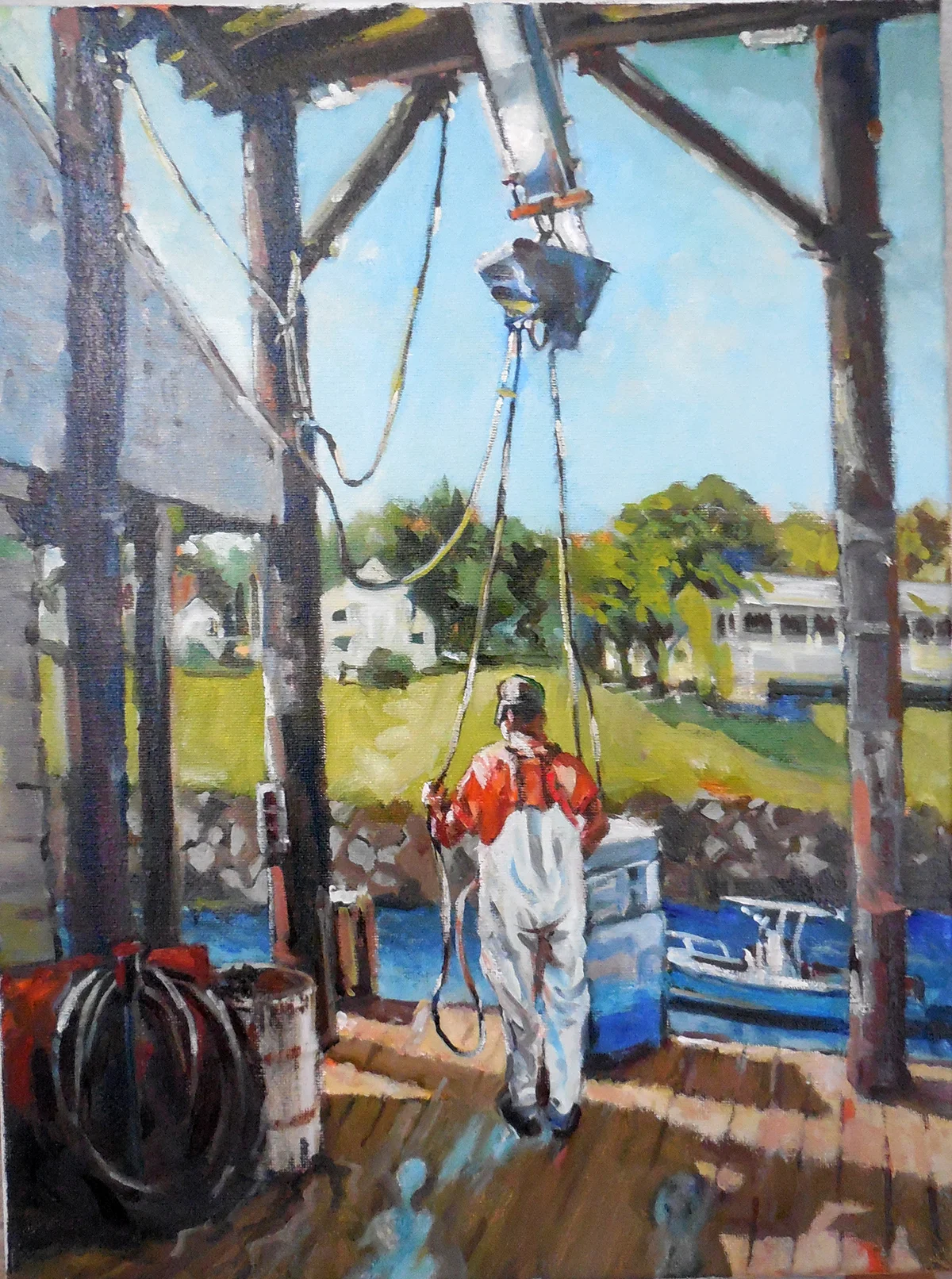 Catch of the Day, Oil on canvas (16 x 12) Accepted as alternate