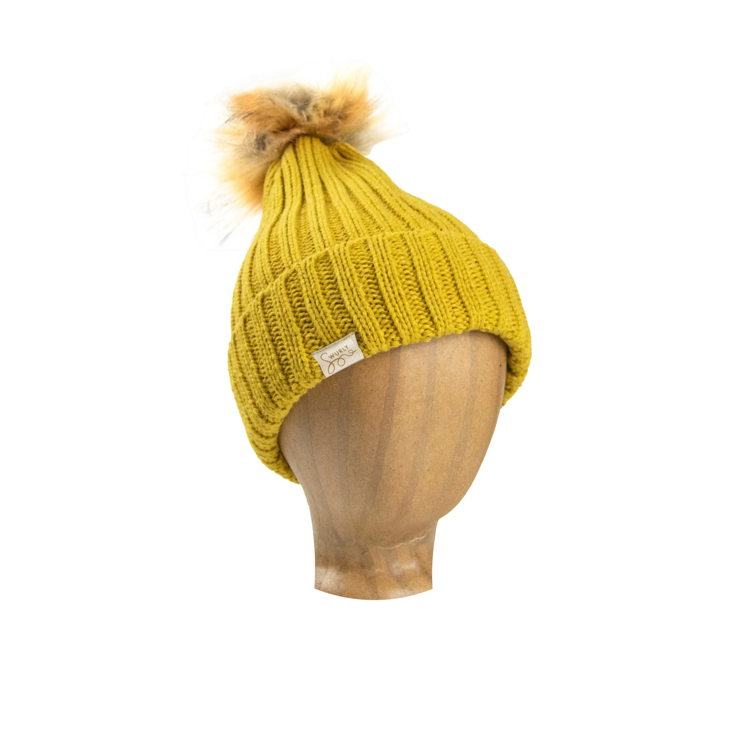 Silk Lined Wool Beanie With Removable 