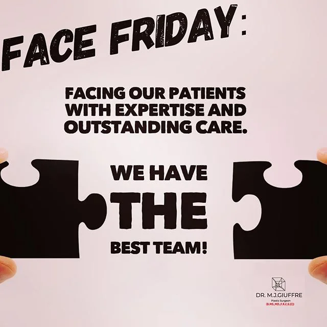 Face Friday:  We have dedicated Cosmetic Nursing Staff, as well as Administrative Staff, to look after our Cosmetic patients in the Plastic and Cosmetic Surgical Suite.
We pride ourselves on placing the patients&rsquo; needs first, while providing co