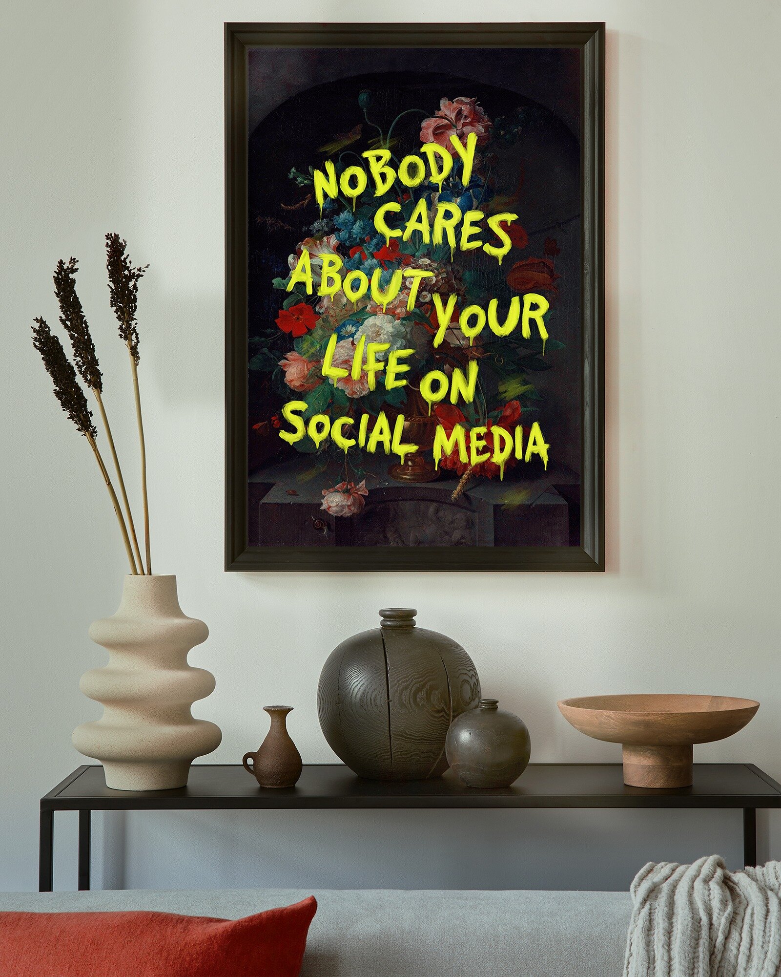 Transporting back to a bygone era, where authenticity thrived and social media didn't define our worth. Let this vintage masterpiece remind us to cherish real connections and live in the moment. #vintagepop #wallart #posterdesign -Werbung/Ad- Now ava
