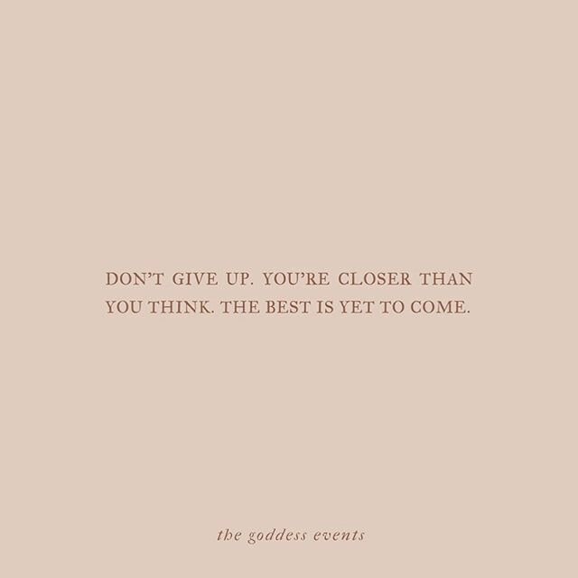 Don&rsquo;t quit. Instead rest if you need to rest.❤️