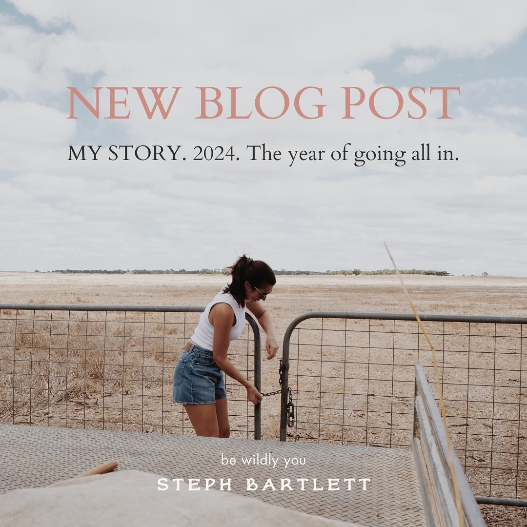 First blog post for 2024. 🙊 In true Steph style it&rsquo;s a raw and unfiltered glimpse into what&rsquo;s been happening in my world&hellip; and what&rsquo;s to come. I hope you enjoy the read. ☺️

Be Wildly You 🧡
Steph x