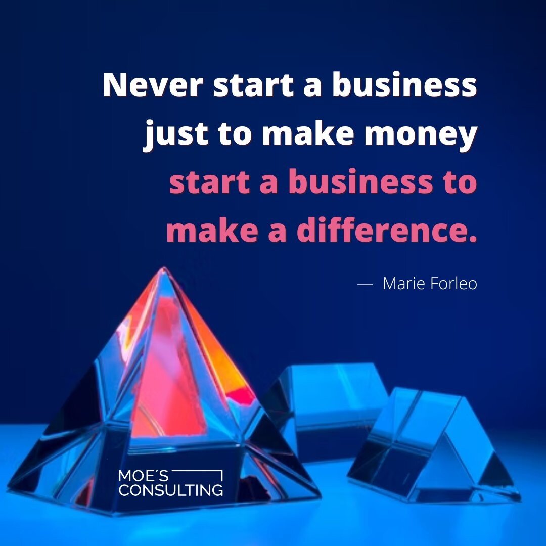 Starting a business to make money may be one of the biggest mistakes you make!

Before starting your new venture, you need to understand that making money has nothing to do with the business itself.

Loving the work you do, and knowing you will be he