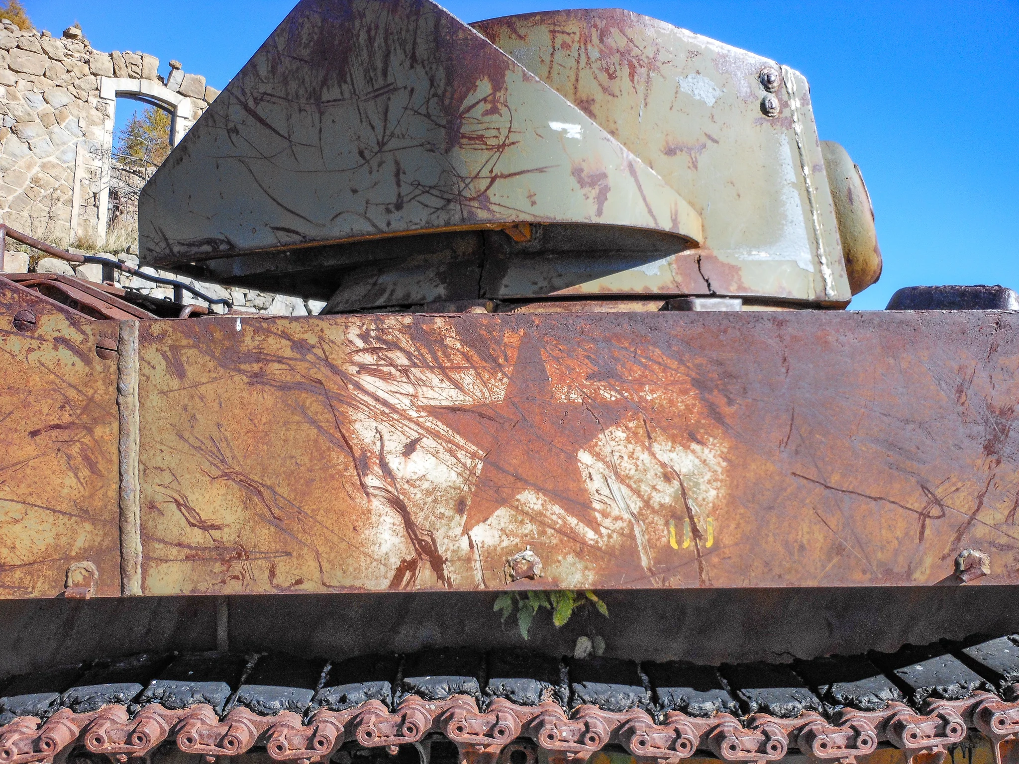 A Stewart tank at the Massif de l’Authion.