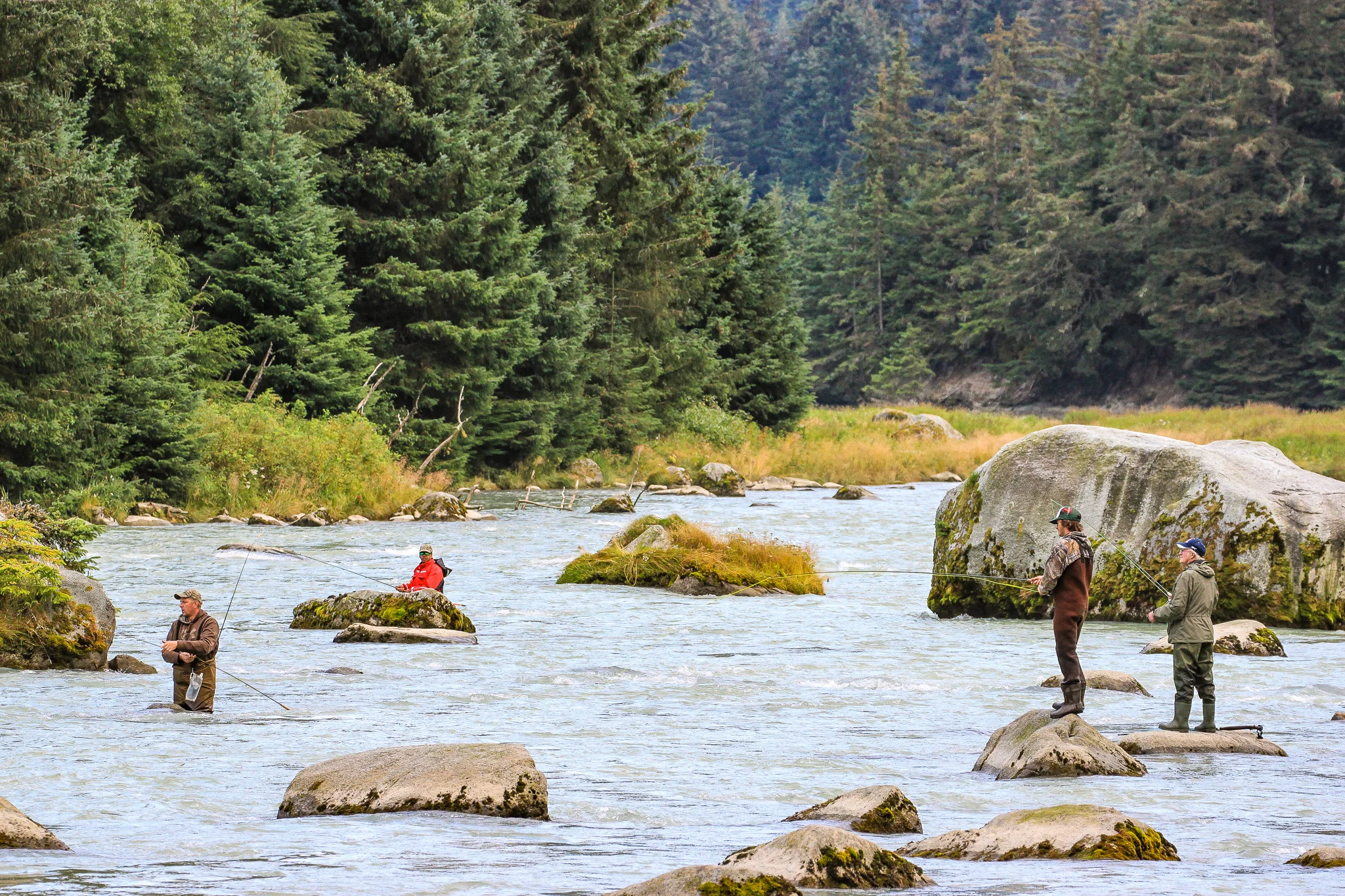 Salmon hunters.