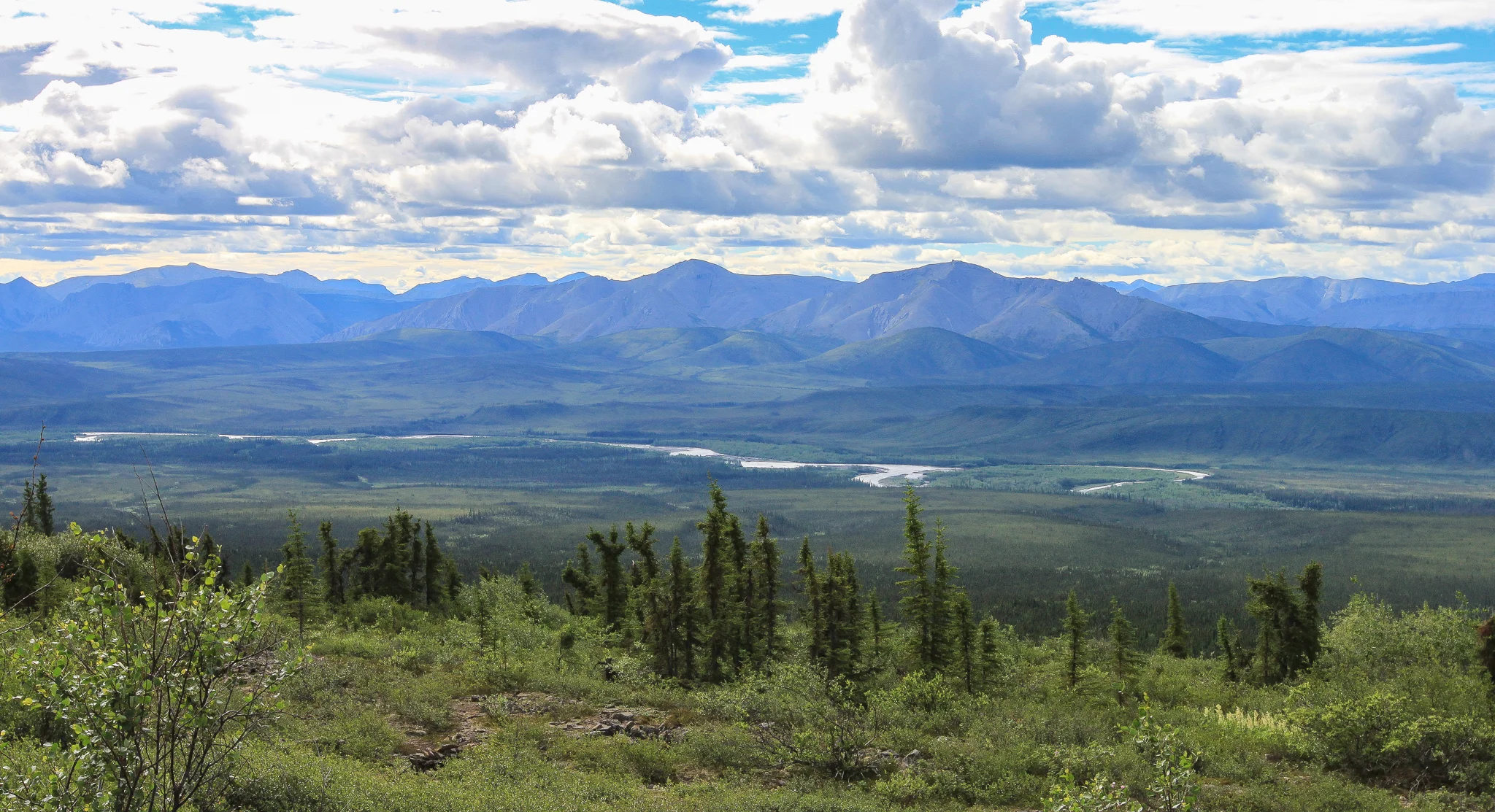 WE STOP OFTEN TO APPRECIATE THE SEEMINGLY ENDLESS WILDERNESS.