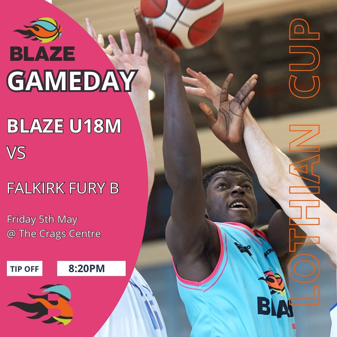 Tomorrow night Lothian Cup action at The Crags Centre as U18M try to progress to next round 
#weplaytogether #goblaze #blaze