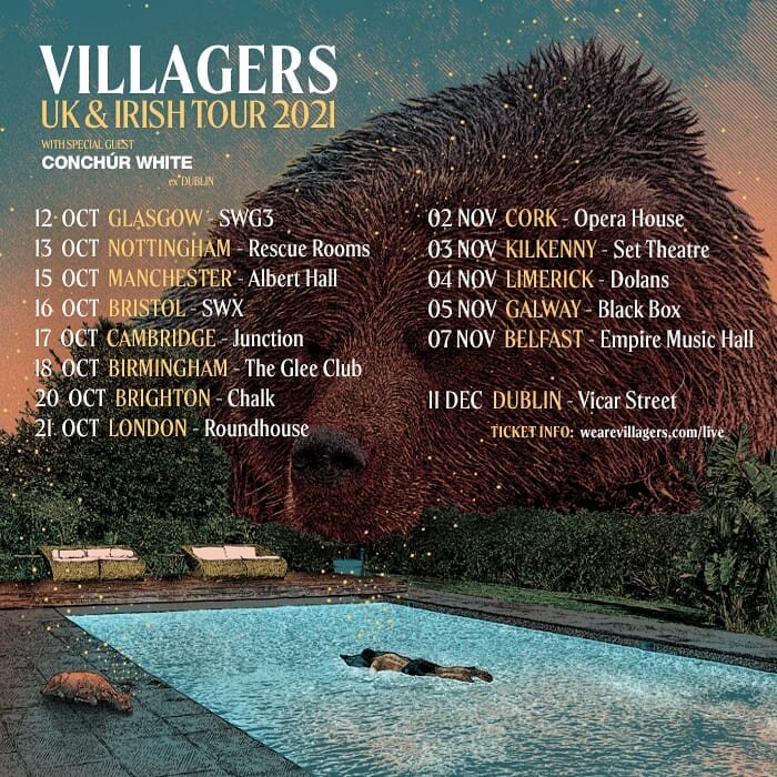 Great to be announcing live shows!😁 Tickets for all @wearevillagers UK and Irish dates are on sale now.  Support from @conchur.white (ex Dublin)
Link in bio x