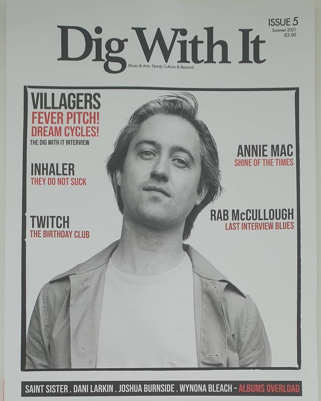 Much enjoying the new issue of @dig_with_it Magazine with this lovely front cover 😄 and 6 page @wearevillagers feature!  Thanks and a very Happy Birthday to @stu_bailie x 🥂