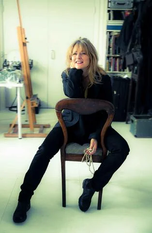 Geraldine in her studio