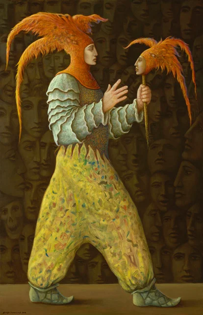 You Looking At Me - Oils on canvas - 29 x 45 ins