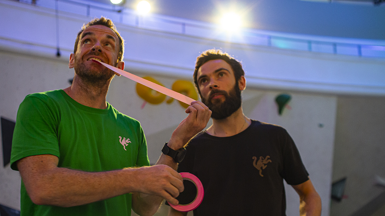 Scott and Matt discuss tape placement (Photo: The Arch)