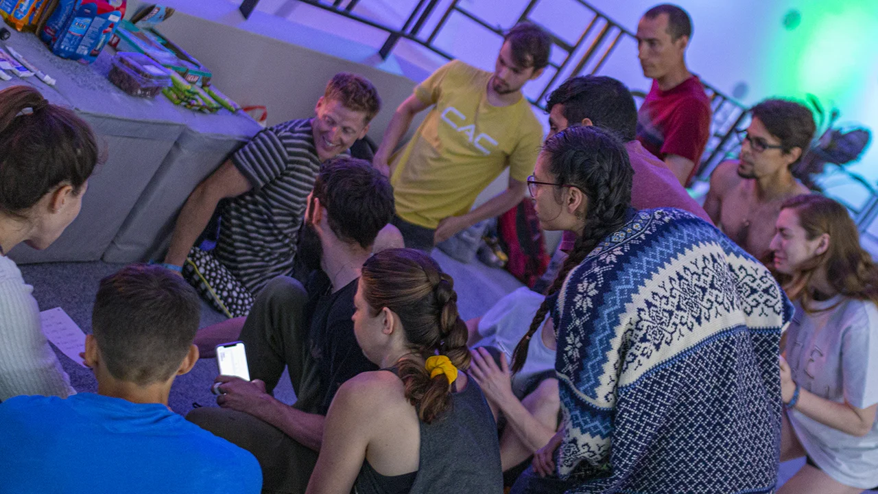 Matt revealing the order of the final 12 in isolation (Photo: The Arch)