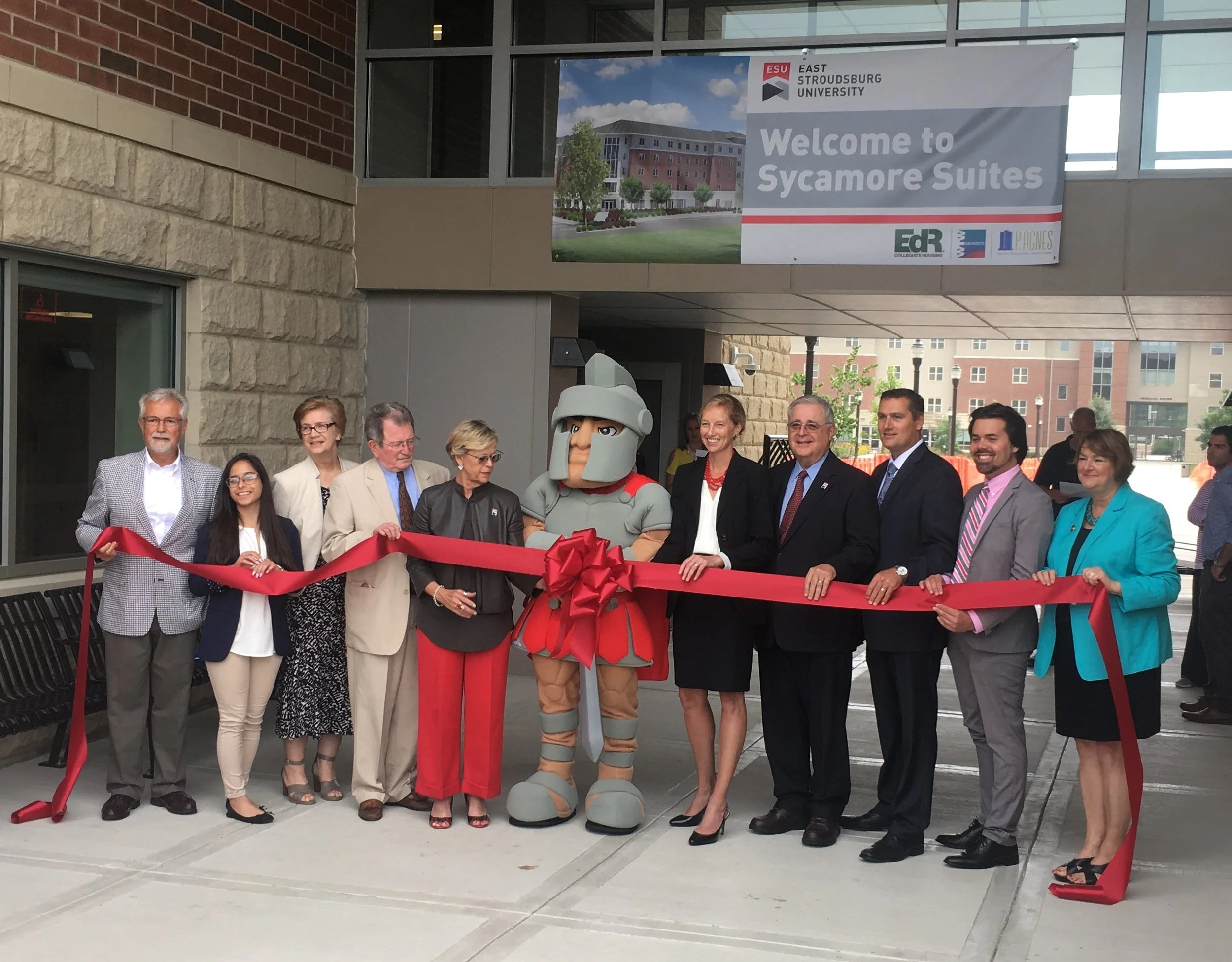 Recent Completion of ESU’s New Student Housing Project, Sycamore Suites, Made Official at Ribbon Cutting Ceremony!