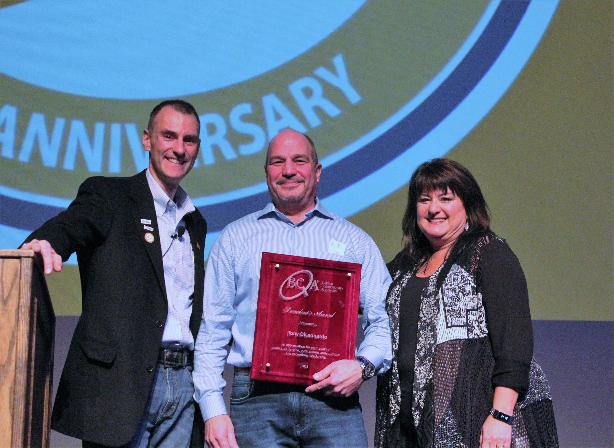 Tony DiLeonardo, Receives President’s Award at BCxA’s 20th Annual Conference