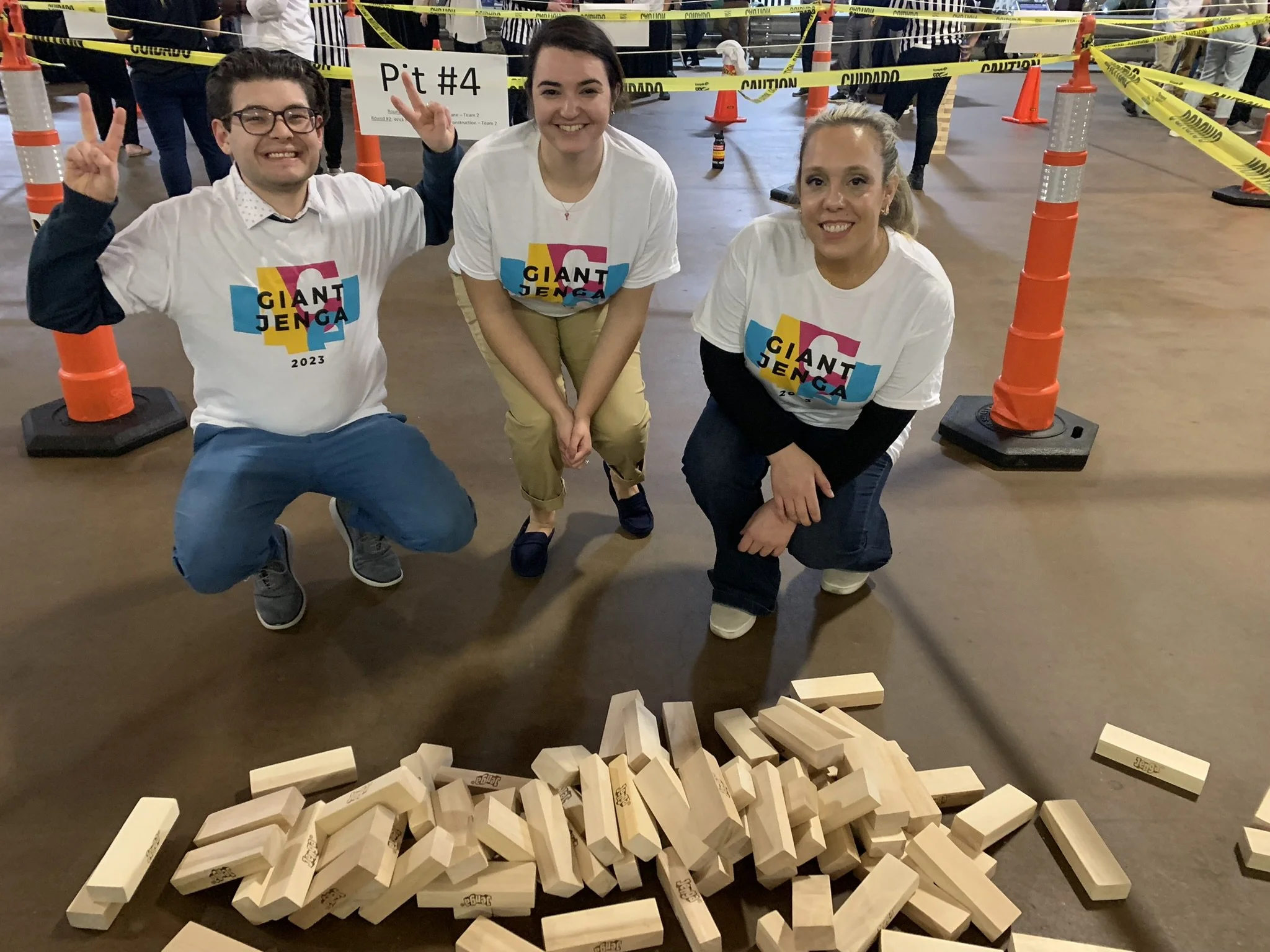 Wick Fisher White Participates in the Annual ACE Mentor Giant Jenga Tournament