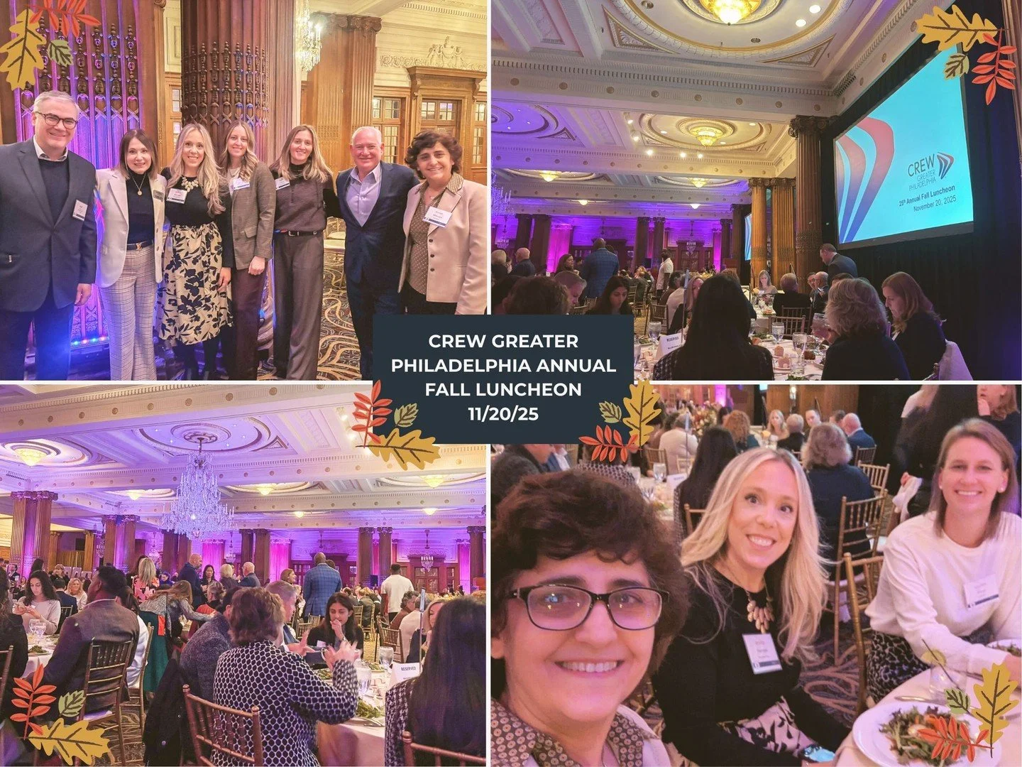 Wick Fisher White would like to extend a big thank you to CREW Greater Philadelphia for hosting another wonderful fall luncheon! 

Also, a heartfelt thank you to our table guests this year. 

Congratulations to this year's scholarship winners and phi