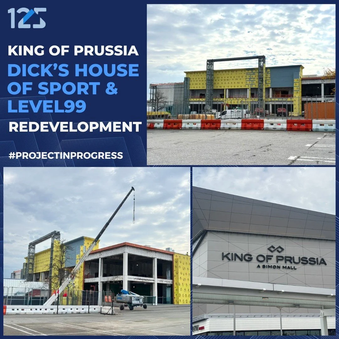 🏗️ Project-In-Progress
⠀
Exciting changes are underway at King of Prussia Mall!
⠀
The former JCPenney anchor location is being redeveloped to welcome Level99, an immersive entertainment experience, and DICK&rsquo;S House of Sport, a new retail conce