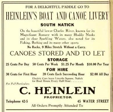 In 1911 Natick Town Directory