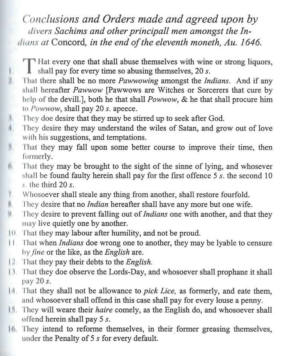 Politics in Early Natick Mosaic Law — Natick Historical Society