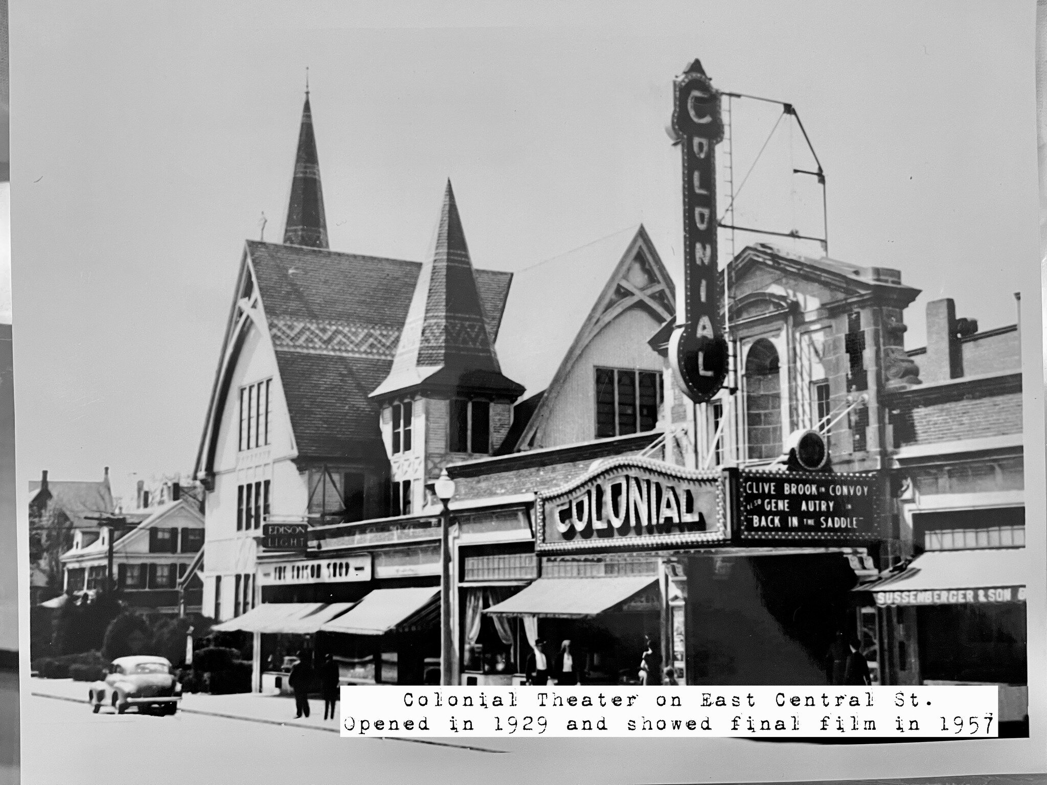 Nancy G. Harris managed the historic Colonial Theatre for almost twenty years, from 1929 until her untimely death in 1948. She founded the Colonial Theatre with her late husband, Fred Harris. Tragically, Fred passed away in January 19228 before the g