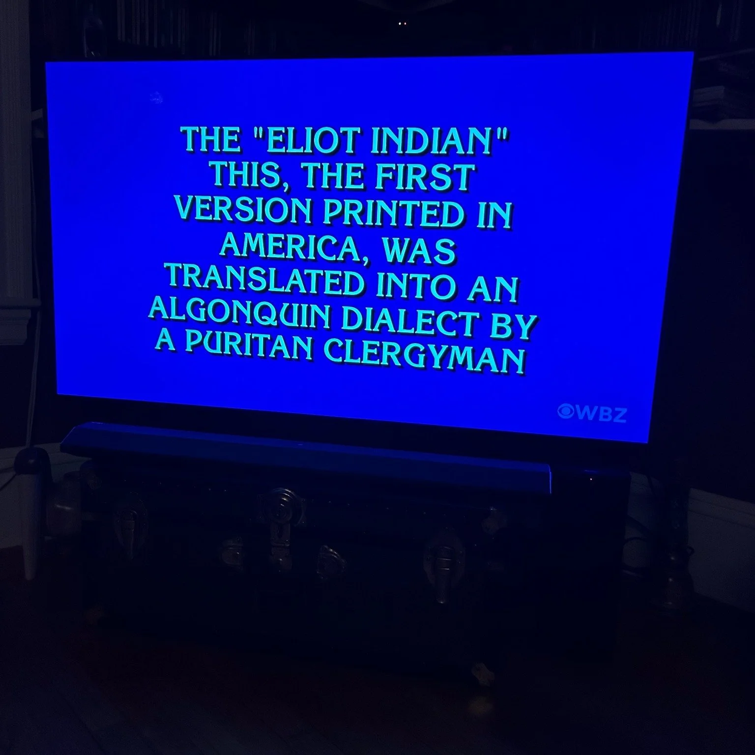 You might have known that a &quot;Natick&quot; is infamous in crossword puzzle circles, but did you know that Jeopardy fans know some Natick history, too? Check out this question from Monday night's show. Do you know the answer?

Hint: You can see it