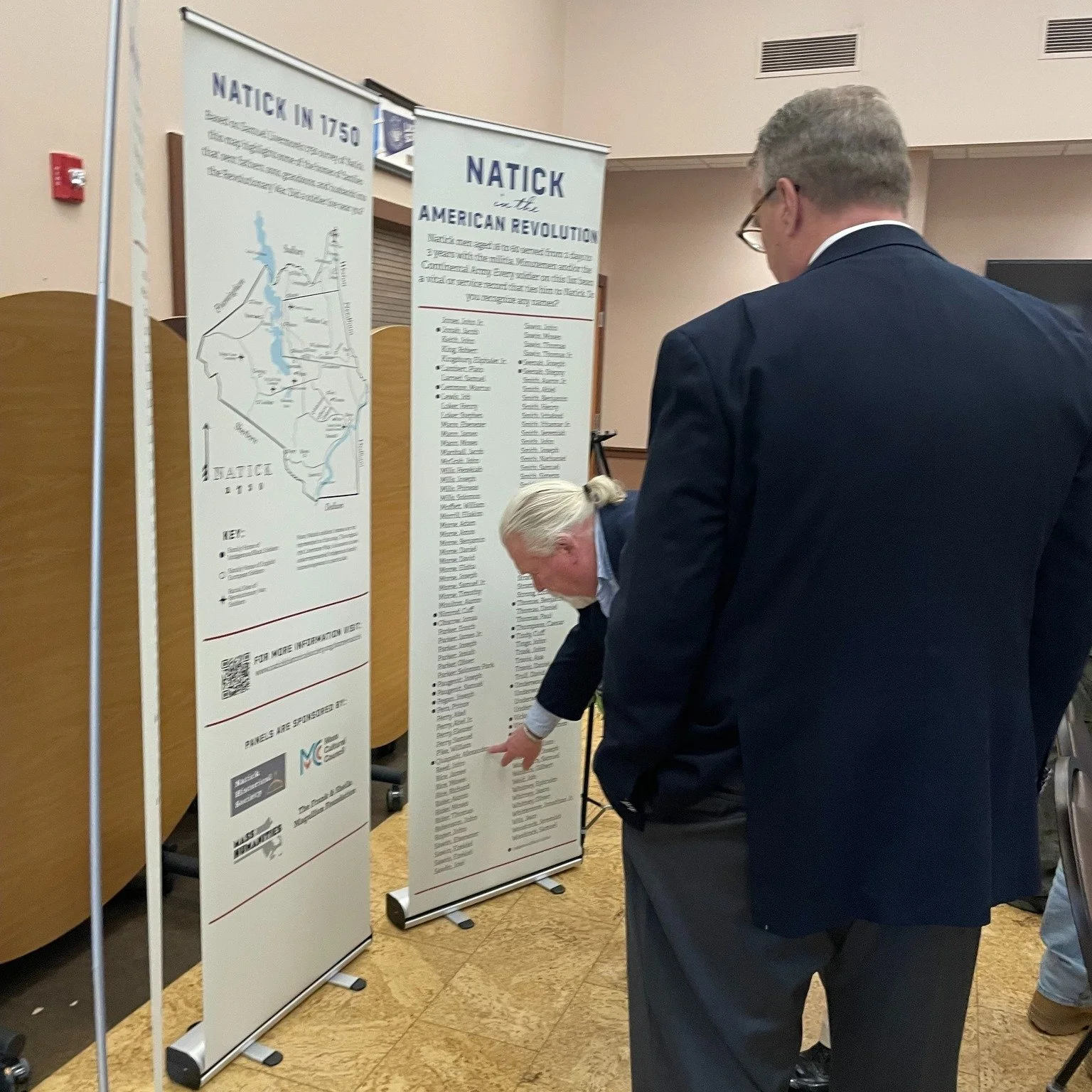 It was an honor to debut our Revolutionary War Traveling Memorial with the names of 249 Natick soldiers - 44 of whom were Indigenous and/or Black - at today's Memorial Day Ceremony. You can read all of their names in the Honor Roll and even find out 