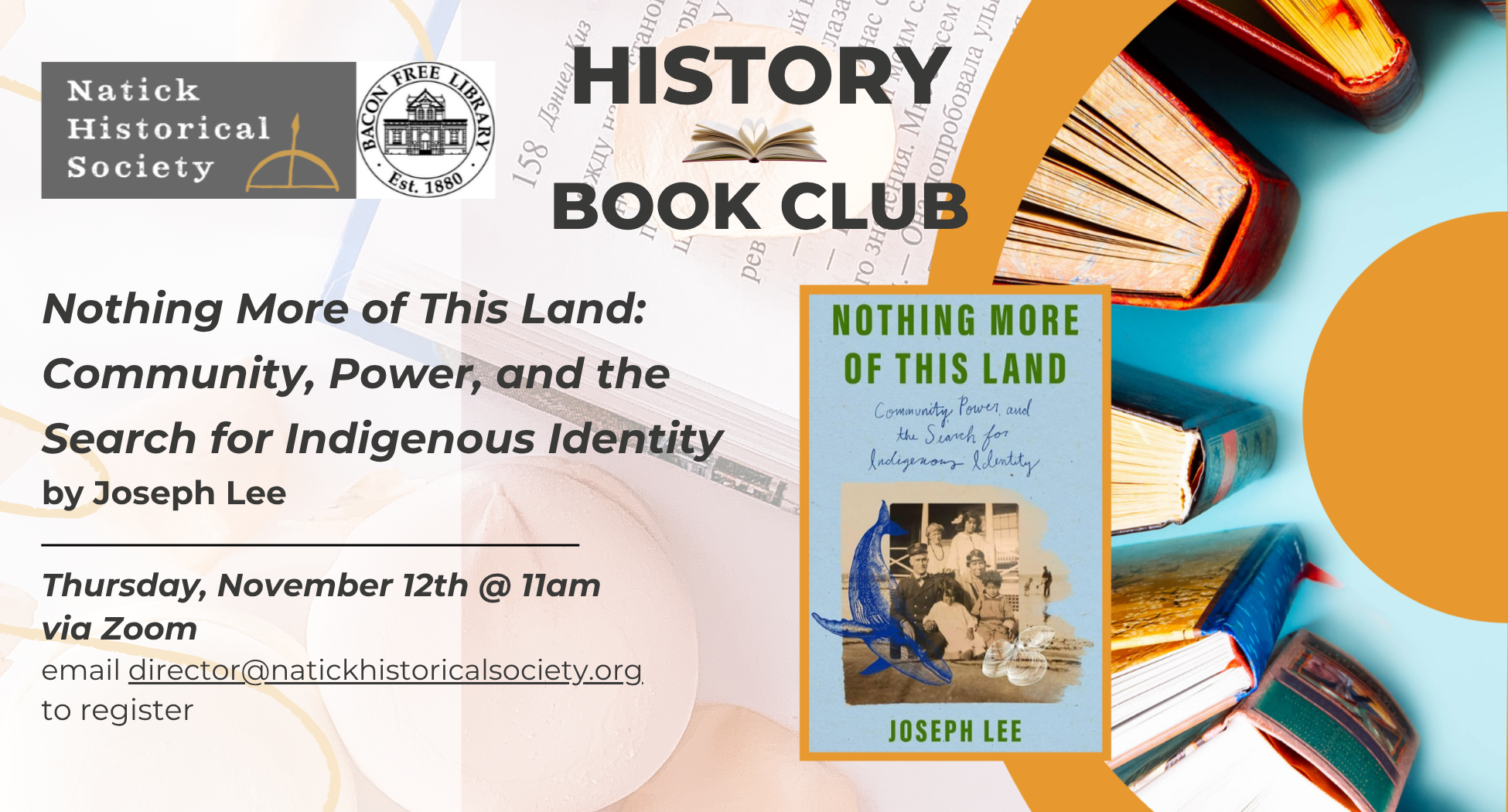 Virtual Book Club - Nothing More of This Land: Community, Power, and the Search for Indigenous Identity