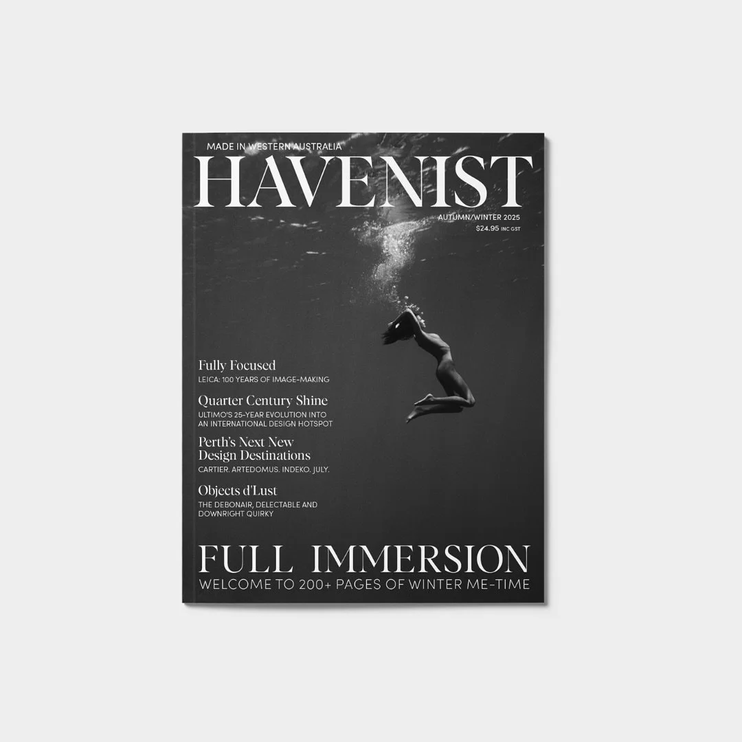 Havenist Issue #7 is here 🌊

Dive into the very best of WA online and in print.

In our seventh issue we celebrate photography&rsquo;s power to capture incredible moments. This cover is a first&mdash;an incredible photographic image by Ian and Erick