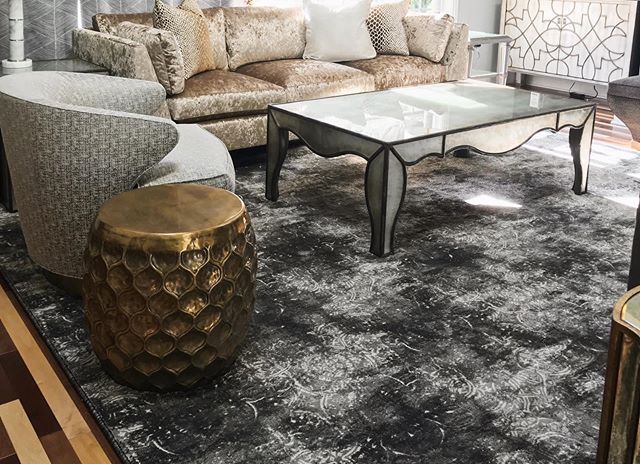Project progress! Check out this luxe combination of materials. Window treatments and finishing details to come, but so far we are loving how adventurous our clients were with their upholstery. Warm tones and pattern mixing for the win!