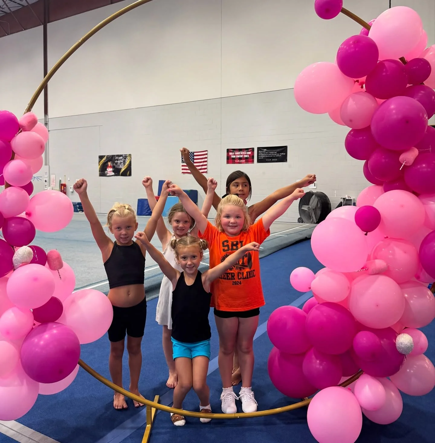 These little cheerleaders were extra sweet today! 🍭🍫🍬

Thanks for joining us for Cotton Candy &amp; Cartwheels and our Sugar Rush Cheer Clinic. 

V.I.P. will be closed this week (August 17-23). We&rsquo;re looking forward to welcoming our teams ba