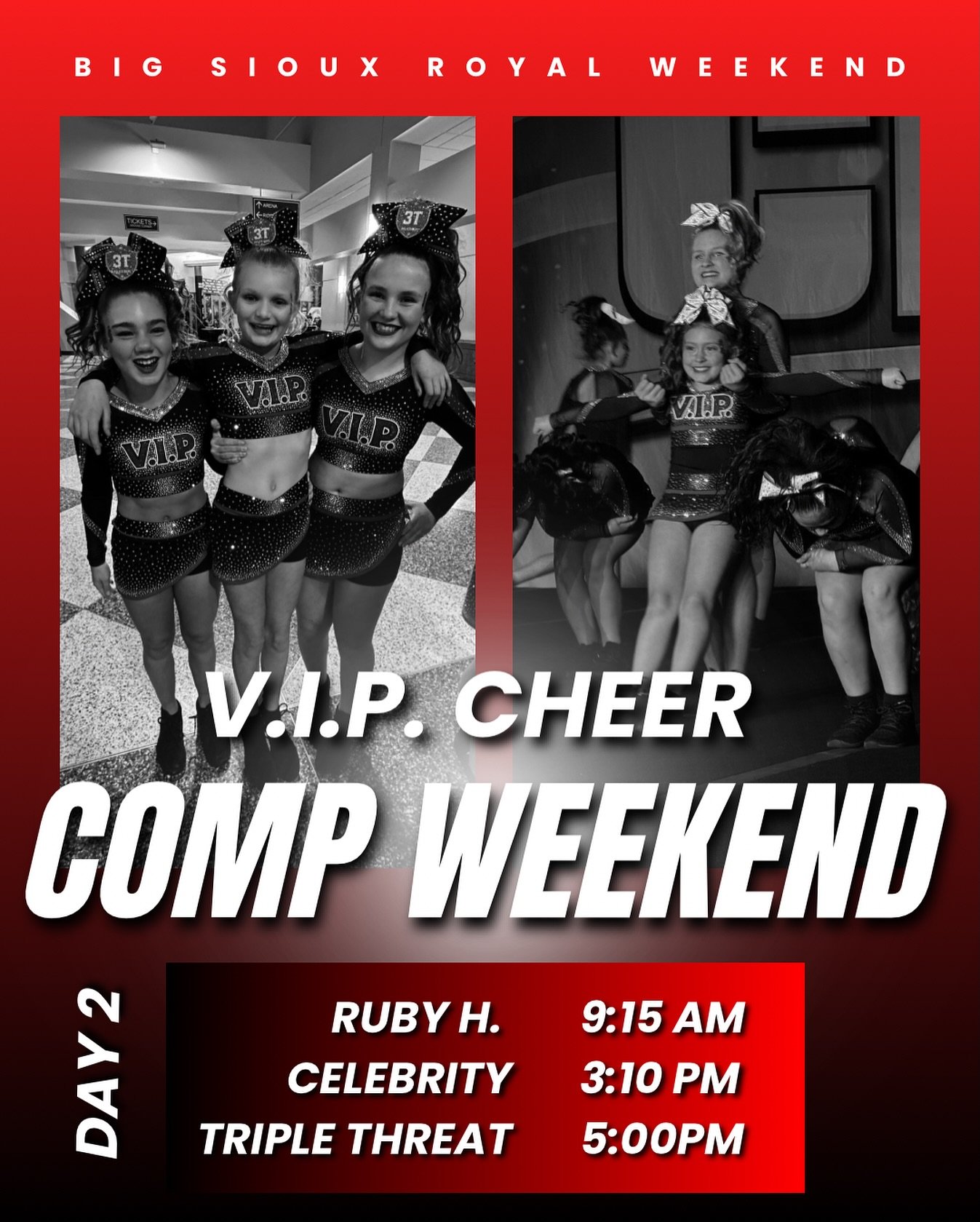 We&rsquo;re back for Day 2 at @5678royalevents! These girls have their eyes on the prize and are here to take the crown! 👑