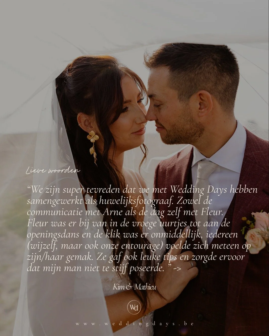 We beginnen deze vrijdagochtend met lieve woorden van Kim &amp; Mathieu. &hearts;️ 
Een volledige dag op het prachtige domein van @traiteur_madamecocotte