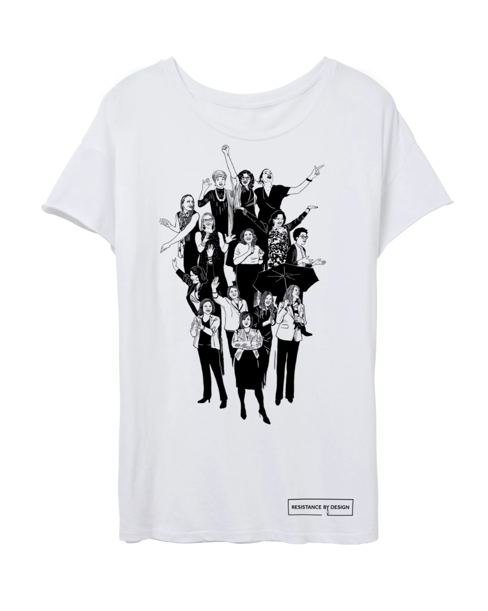 The POWERHOUSE tee celebrates the long awaited firsts of 116th Congress- first Native Americans congresswomen, first muslim American congresswomen, and more.