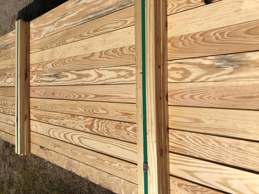 Rough Cut Treated Fence Boards, Heart Pine Floors