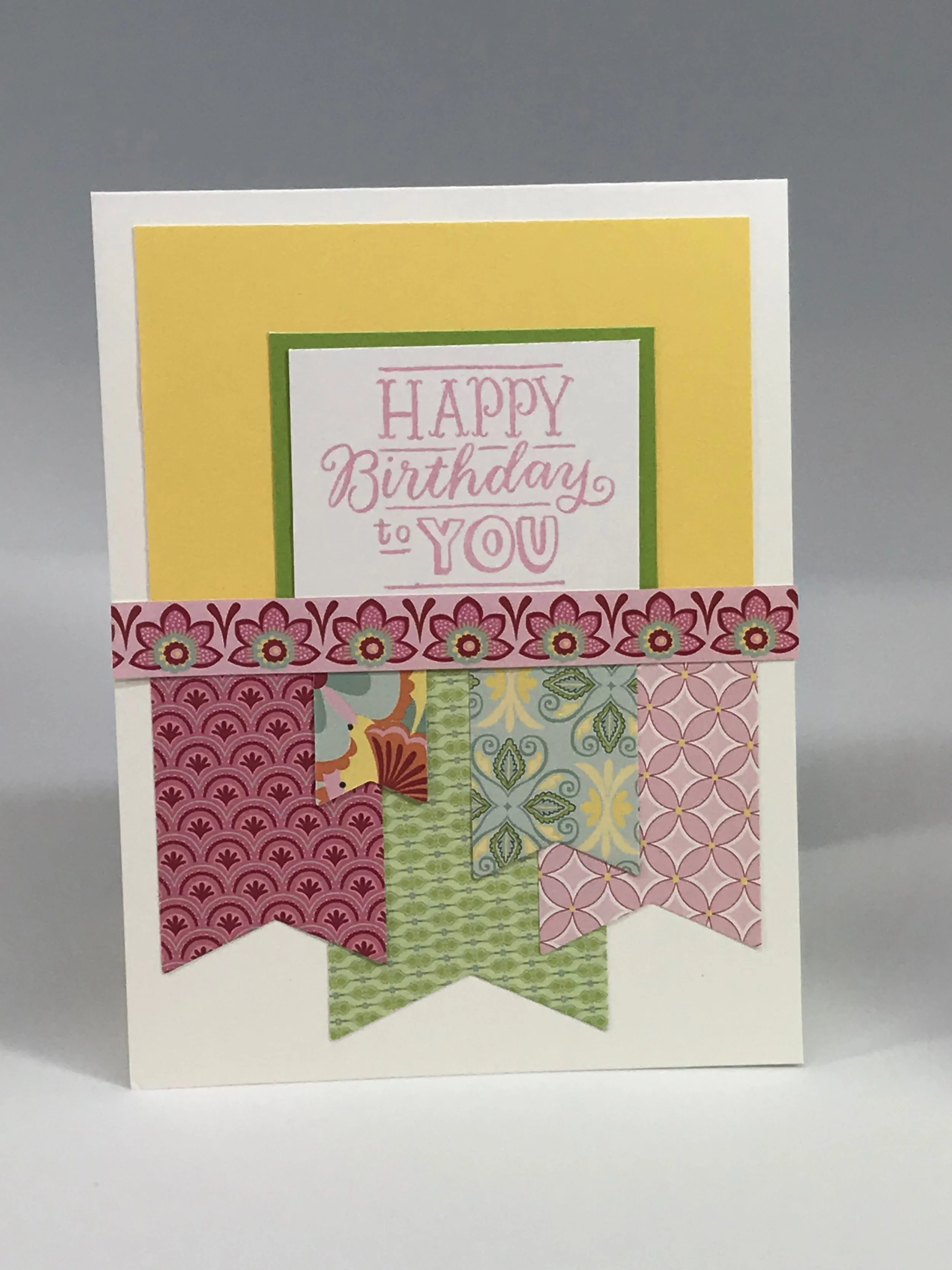 Happy Birthday to You ("Made from the Heart" with scraps!)