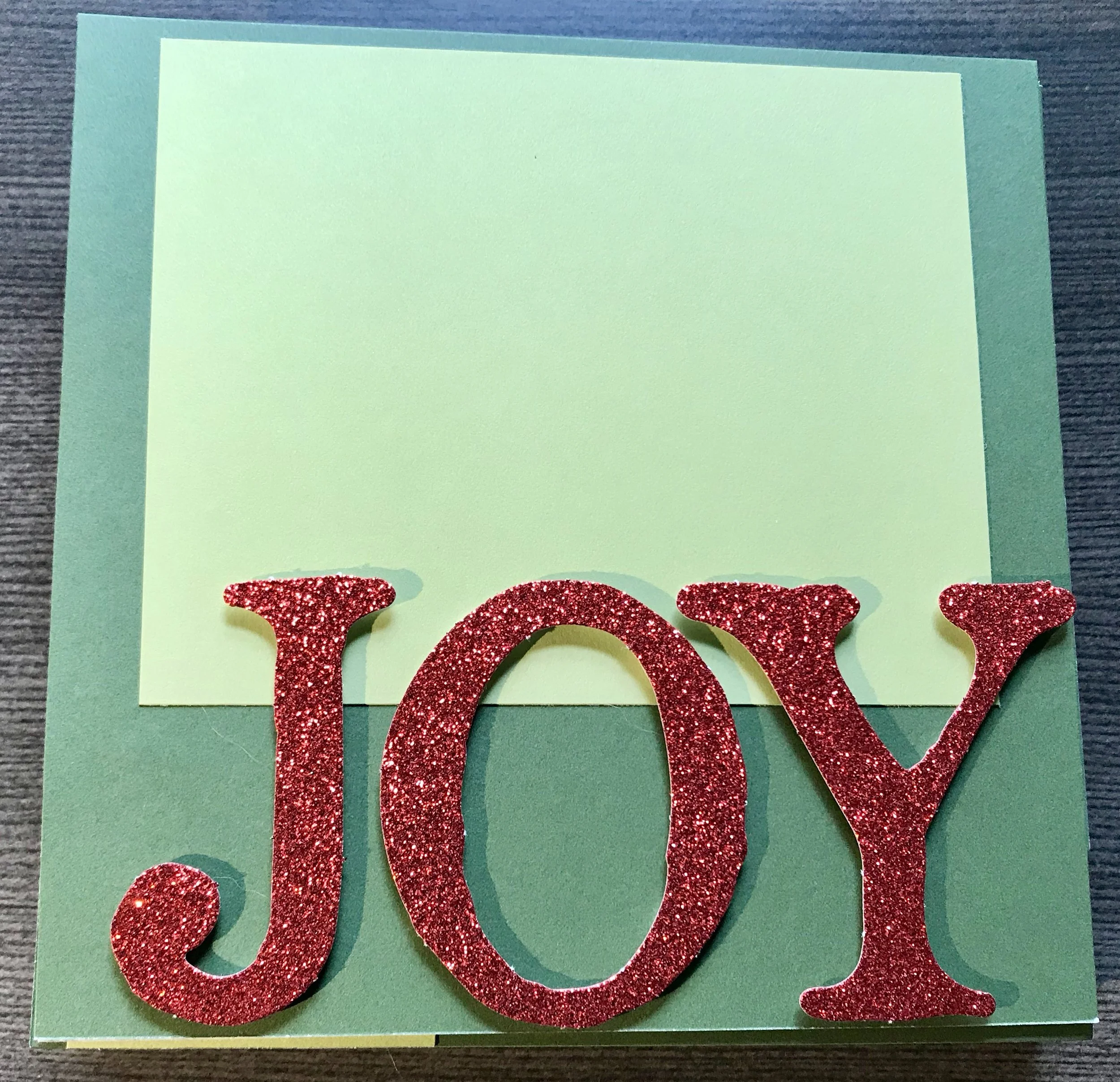 Lighting on this one is off but the last page of the album is highlighted with these gorgeous red glitter letters - also part of the Complements pack.