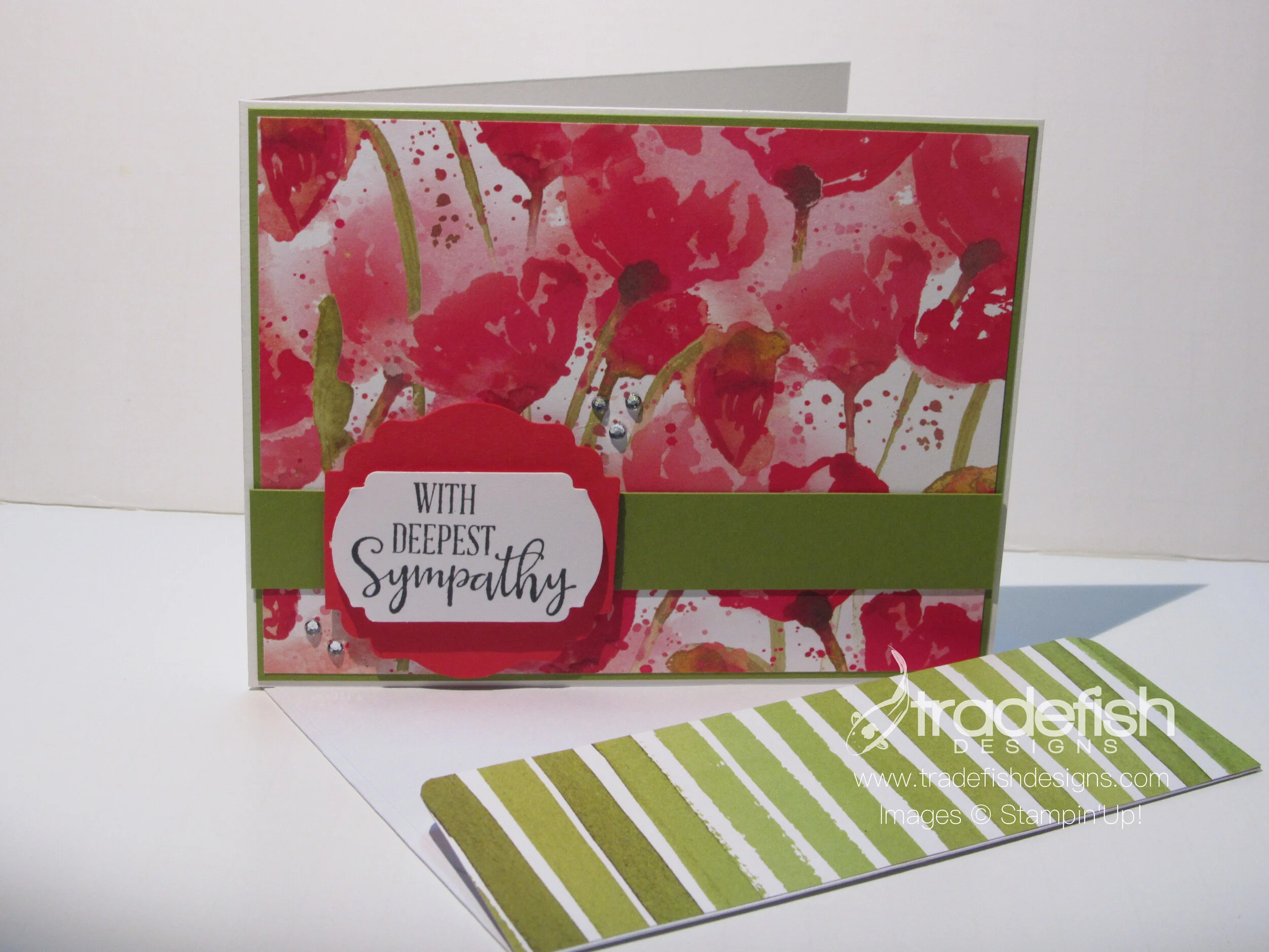 Peaceful Poppies Sympathy Card