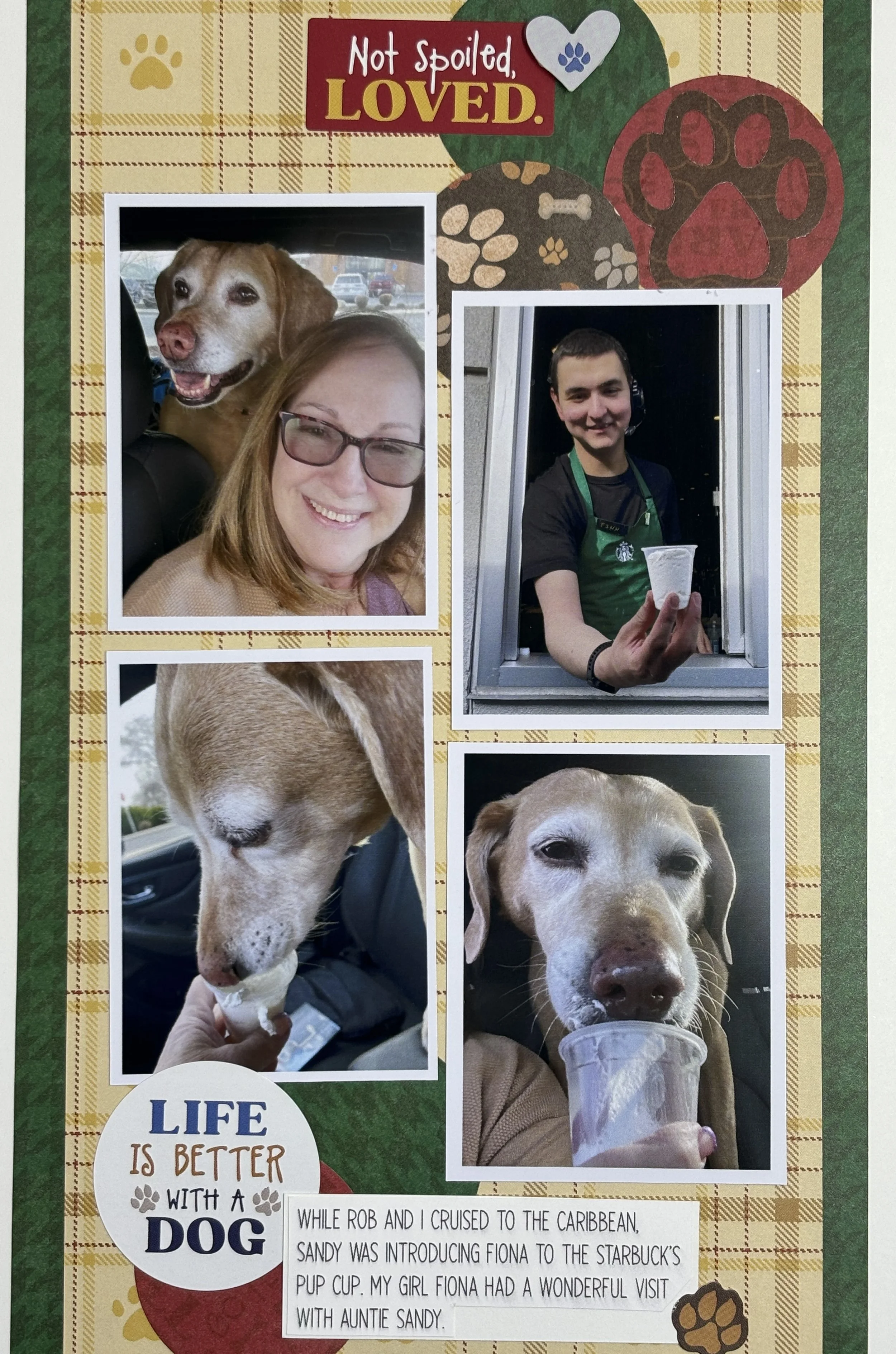 Fiona gets her first pup cup!