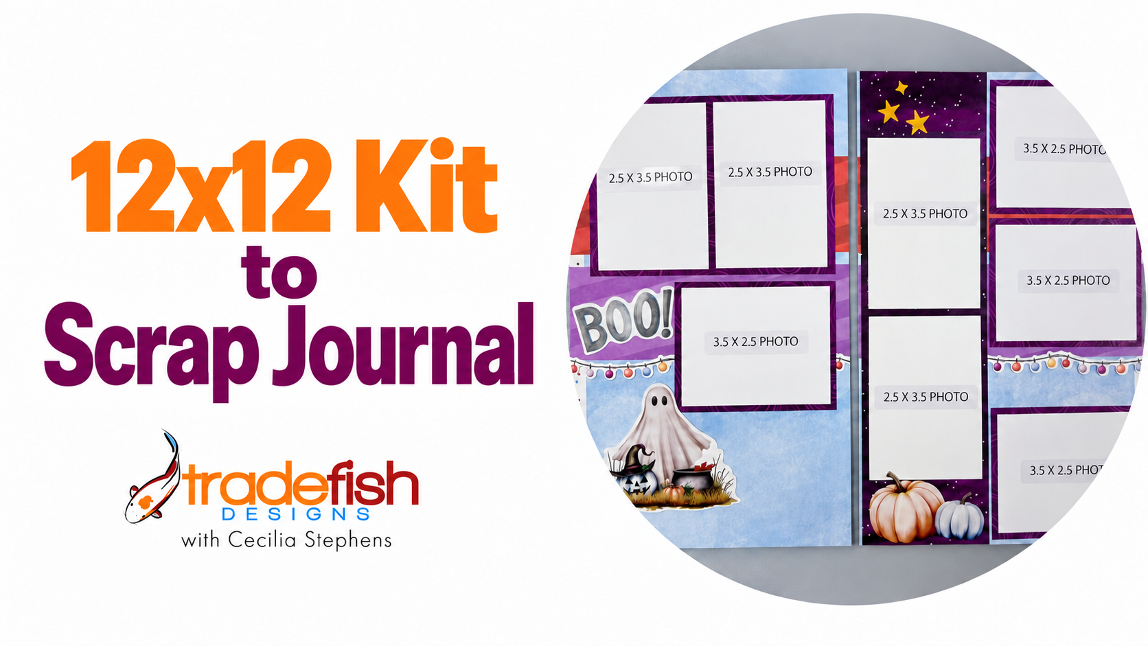 12x12 Kit to Scrap Journal: A Halloween Layout